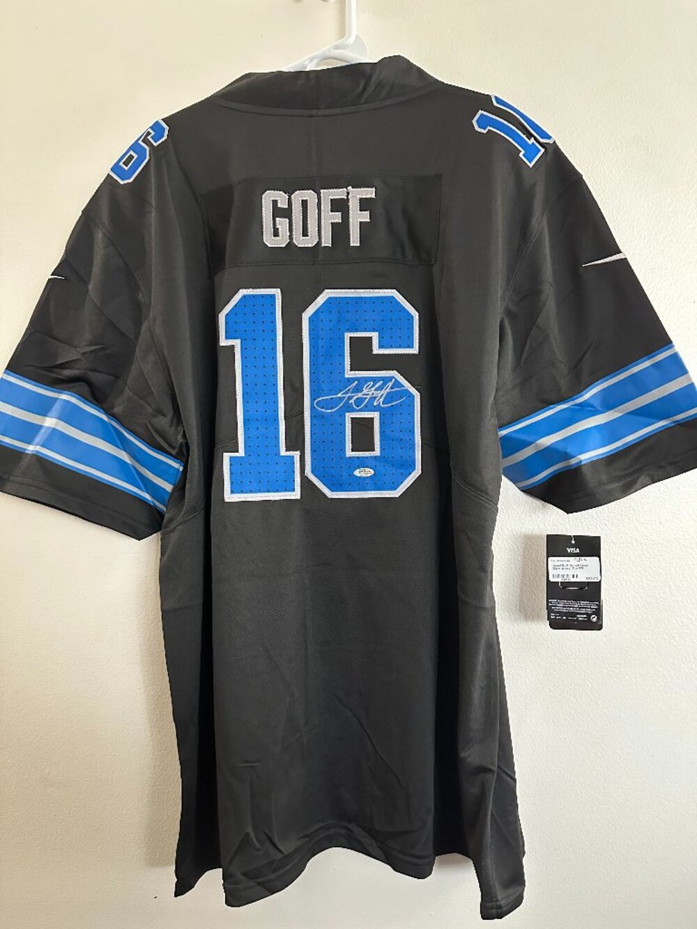 JARED GOFF SIGNED DETROIT LIONS AUTOGRAPHED NIKE FOOTBALL JERSEY W/COA XXL 14-03